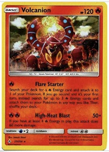 Volcanion - 25/214 - Holo Rare - Unbroken Bonds - NM/M - Guaranteed authentic