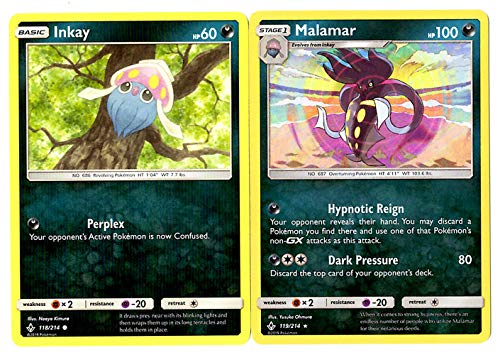 Evolution Card Set - Malamar 119/214 - Sun Moon Unbroken Bonds - Holo Rare Card Lot