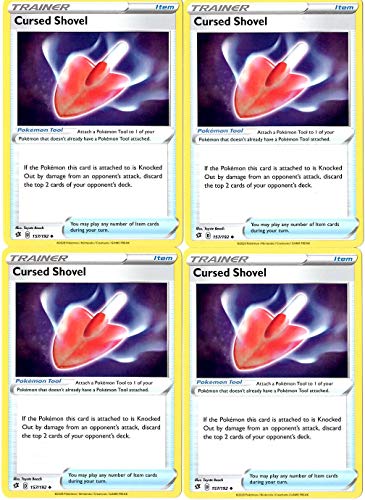 Pokemon - Cursed Shovel - Rebel Clash x4 Card Playset - 157/192 Uncommon