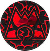 Pokemon Team Magma Coin from The Trading Card Game (Large) - Red Cracked Ice Holofoil
