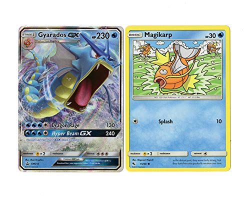 Pokemon Evolution Set - Gyarados GX - SM212 Black Star Promo - Hidden Fates - GX Card Lot