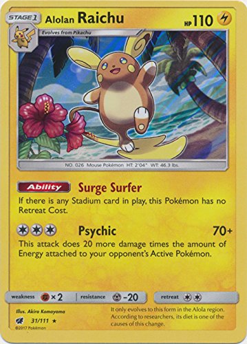 Alolan Raichu - 31/111 - Holo Rare