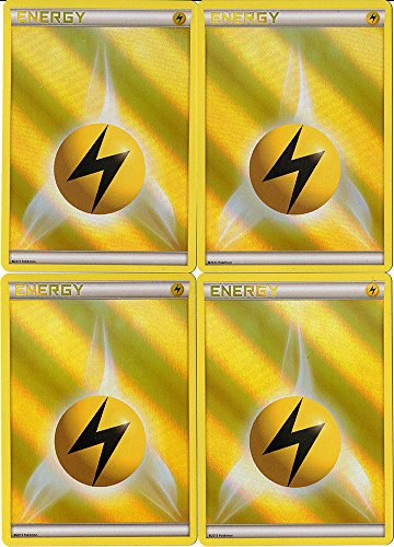 POKEMON - Energy LOT - x4 Holo FOIL Lightning Energy - Card Set Mint