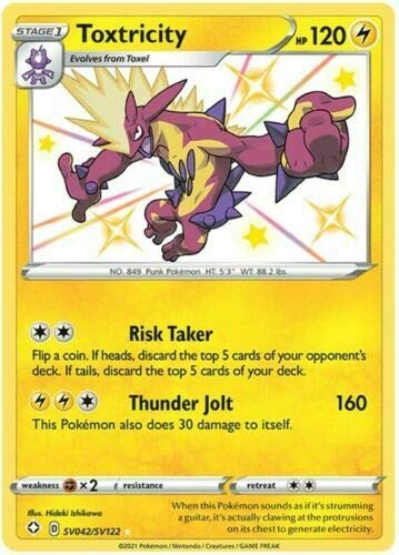 Toxtricity - SV042/SV122 - Shiny Holo Rare - NM/M