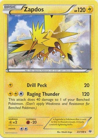 Pokemon!! Legendary Zapdos!! All Rare 20 Card lot! All Cards are Rare