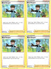 Pokemon Trainer Card Set - Bird Keeper 159/189 - Darkness Ablaze Supporter x4 Lot