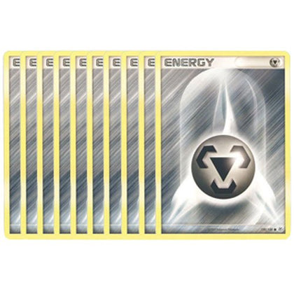 Pokemon Cards - LOT of 10 Metal Energy Cards (Silver)