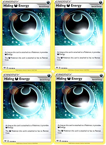 Pokemon Special Energy Card Set - Hiding Energy 175/189 - Darkness Ablaze x4 Lot