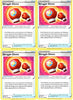 Pokemon Trainer Card Set - Struggle Gloves 171/189 - Darkness Ablaze Tool Card x4 Lot