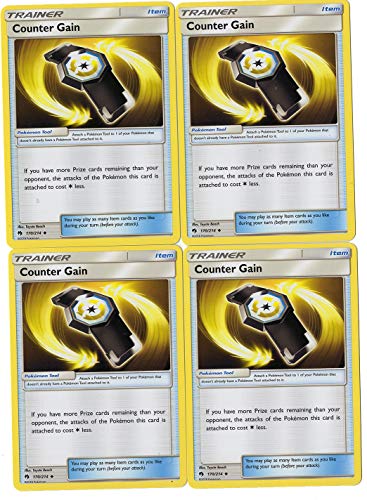 Counter GAIN 170/214 - Sun Moon Lost Thunder -Trainer Card Set - x4 Card Lot (Playset)