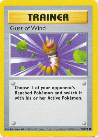 Pokemon - Gust of Wind (93) - Base Set - Shadowless