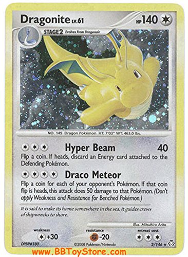 Pokemon Legends Awakened #2 Dragonite LV.61 Holofoil Card [Toy]