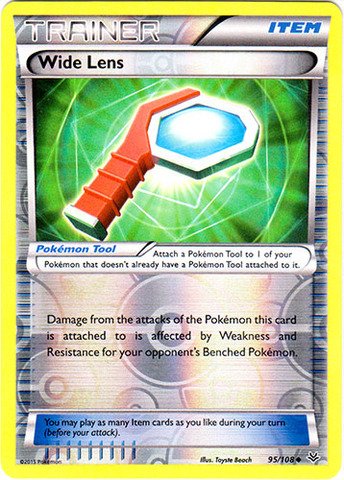 Pokemon - Wide Lens (95/108) - XY Roaring Skies - Reverse Holo