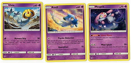 Pokemon Legendary Set - UXIE AZELF MESPRIT - Sun Moon Forbidden Light - Mythical Bundle