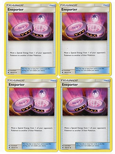 ENEPORTER 106/131 - Sun Moon Forbidden Light -Trainer Card Set - x4 Trainer Card Lot (Playset)