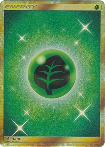 Pokemon Grass Energy - 167/145 - Secret Rare - Sun & Moon: Guardians Rising
