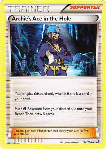 Pokemon - Archie39;s Ace in The Hole (124/160) - XY Primal Clash