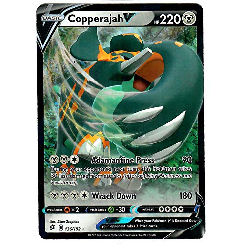 Copperajah V 136/192 - Ultra Rare - Pokemon Sword and Shield Rebel Clash