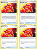 Pokemon - Burning Scarf - Rebel Clash x4 Card Playset - 155/192 Uncommon