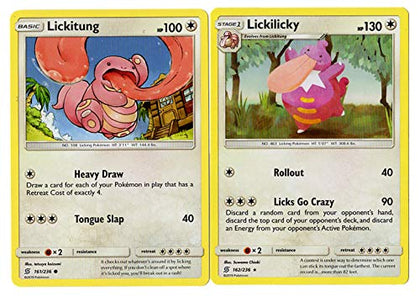 Evolution Card Set - Lickilicky & Likitung - 162/236 - Sun Moon Unified Minds -Rare Card Lot