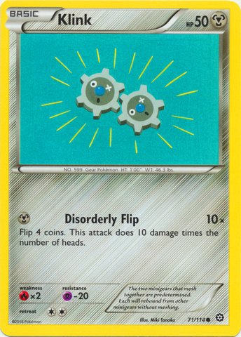 Pokemon - Klink (71/114) - XY Steam Siege