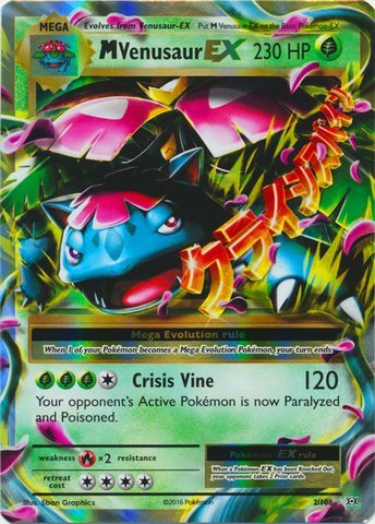 Pokemon - M/Mega Venusaur-EX (2/108) - XY Evolutions - Holo