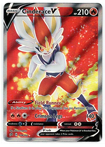 Cinderace V 178/192 - Ultra Rare - Full Art - Pokemon Sword and Shield Rebel Clash