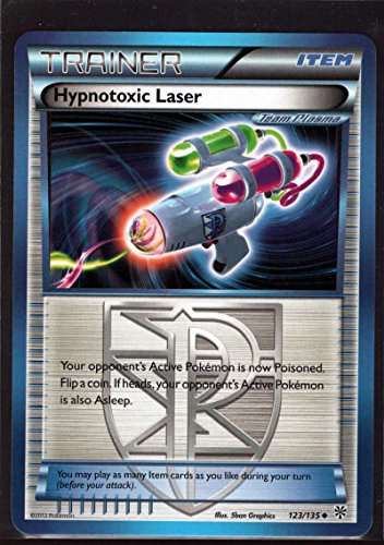 Pokemon Hypnotoxic Laser Trainer Item #123/135 B/W Plasma Storm Uncommon Trading Card CCG NM to Mint
