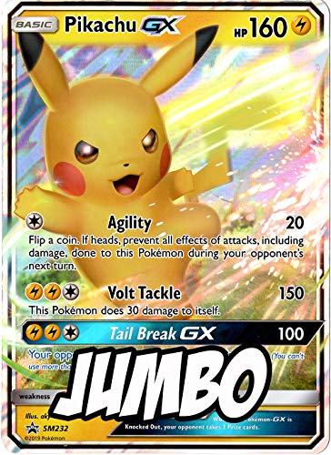 Pikachu GX - Jumbo Card - Promo SM232 - Holo Foil