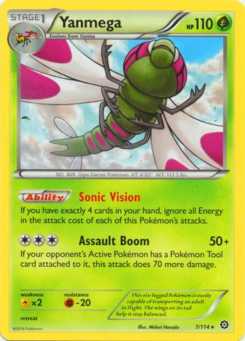 Pokemon - Yanmega (7/114) - XY Steam Siege