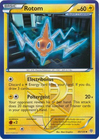 Pokemon - Rotom (49/135) - BW - Plasma Storm