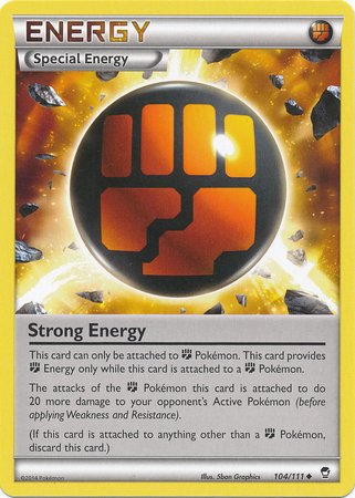 Pokemon - Strong Energy (104/111) - XY Furious Fists - Reverse Holo
