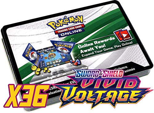 Pokemon Vivid Voltage (SWSH 4) x36 Online Booster Pack Code - Messaged