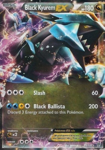 Pokemon - Black Kyurem - EX (95) - Black and White Plasma Storm - Holo