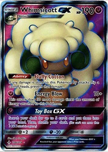 Whimsicott GX - 206/214 - Full Art - Unbroken Bonds - NM/M - 100% Guaranteed Authentic