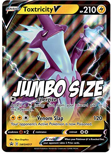 Toxtricity V - Jumbo Pokemon Card SWSH017 - Holo Foil - Oversize