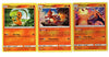 Pokemon Evolution Set - Charizard 3/70 - Dragon Majesty - Non Holo - 3 Card Lot - Charmander Charmeleon