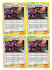 Pokemon Trainer Card Set -Bellelba & Brycen-Men 186/236 Cosmic Eclipse - Tag Team - 4 Supporter Card Lot