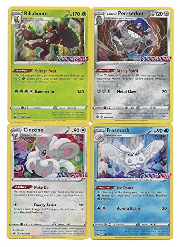 Pokemon Sword and Shield All 4 Alternate Art Promo Holographic Cards