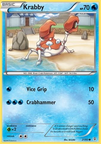 Pokemon - Krabby (21/83) - Generations