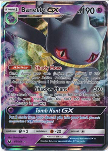 Banette GX - 66/168 - Celestial Storm - Ultra Rare - NM/M - 100% Guaranteed Authentic Card