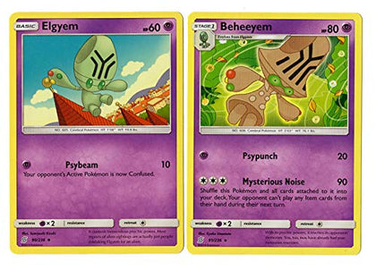Evolution Card Set - Beheeyem - 91/236 - Sun Moon Unified Minds - Rare Card Lot