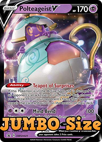 Pokemon TCG Polteageist V Promo SWSH021 Jumbo Card