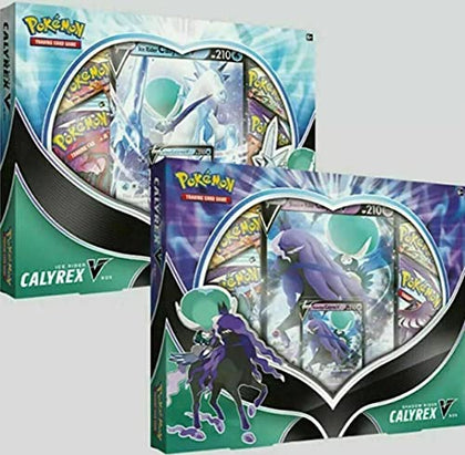 Pokemon Ice OR Shadow Rider Calyrex V Box Factory Sealed 4 Packs PRESALE