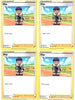 Pokemon Trainer Card Set - Hop 165/202 - Sword & Shield SWSH1- x4 Supporter Card Lot