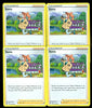 Pokemon - Sonia - Rebel Clash x4 Card Playset - 167/192 Uncommon