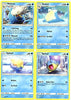 Pokemon Evolution Set - Walrein 52/236 - Sun Moon Cosmic Eclipse - Rare - 4 Card Lot