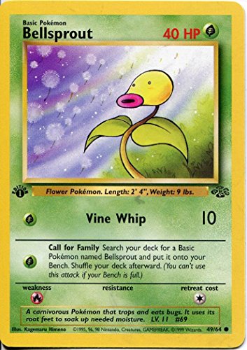 Wizards of the Coast Pokemon Jungle 1st Edition Common Card #49/64 Bellsprout