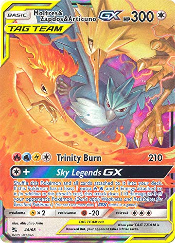 Moltres & Zapdos & Articuno Tag Team GX - 44/68 - Hidden Fates