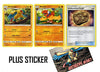 Pokemon Evolution Card Set - Archeops - 121/236 - Sun Moon Unified Minds -Rare 3 Card Lot + Sticker